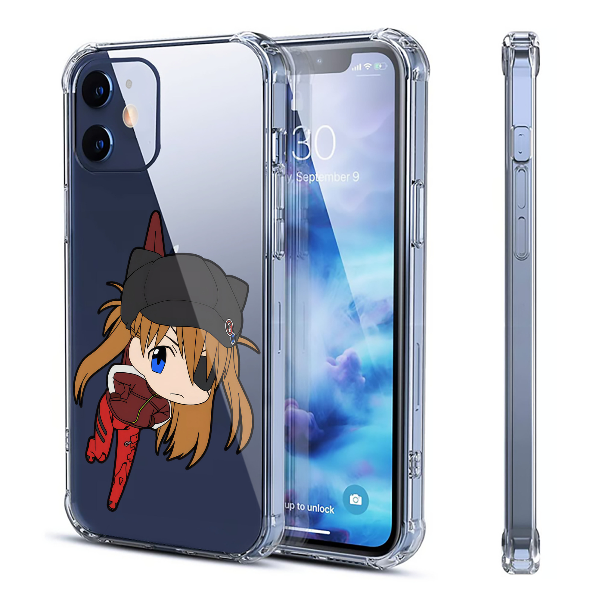（画像用） EVA 新世紀エヴァンゲリオン 【iPhone 12シリーズ対応】透明スマホケース（クリアソフトケース）